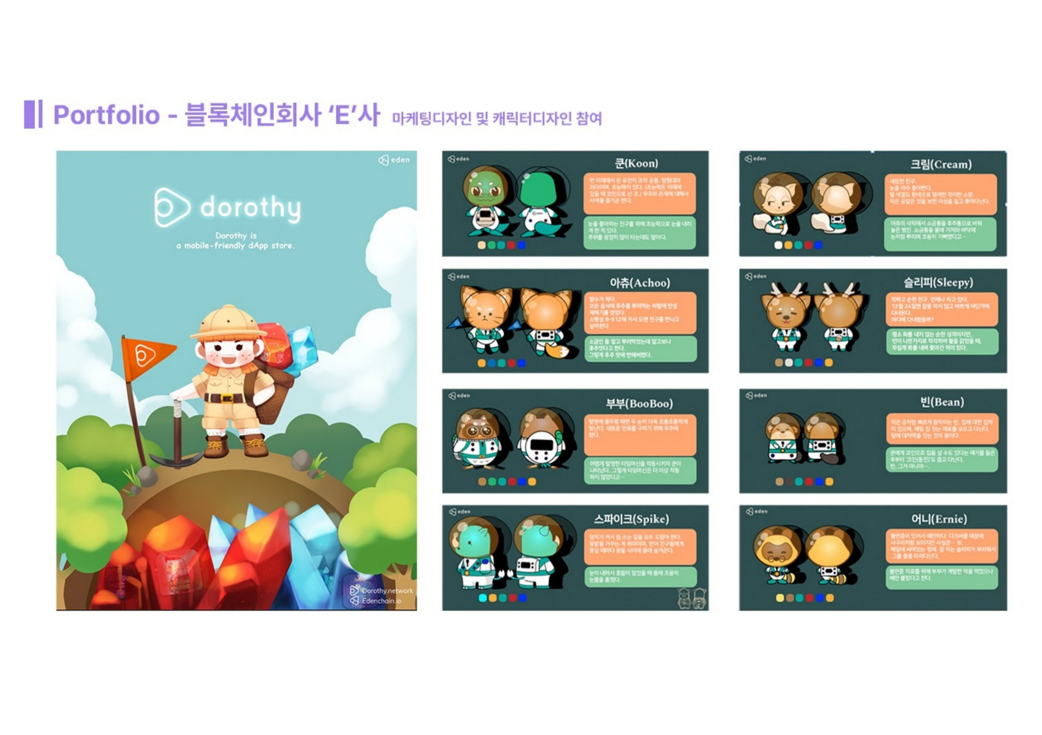 블록체인 Dorothy 마스코트